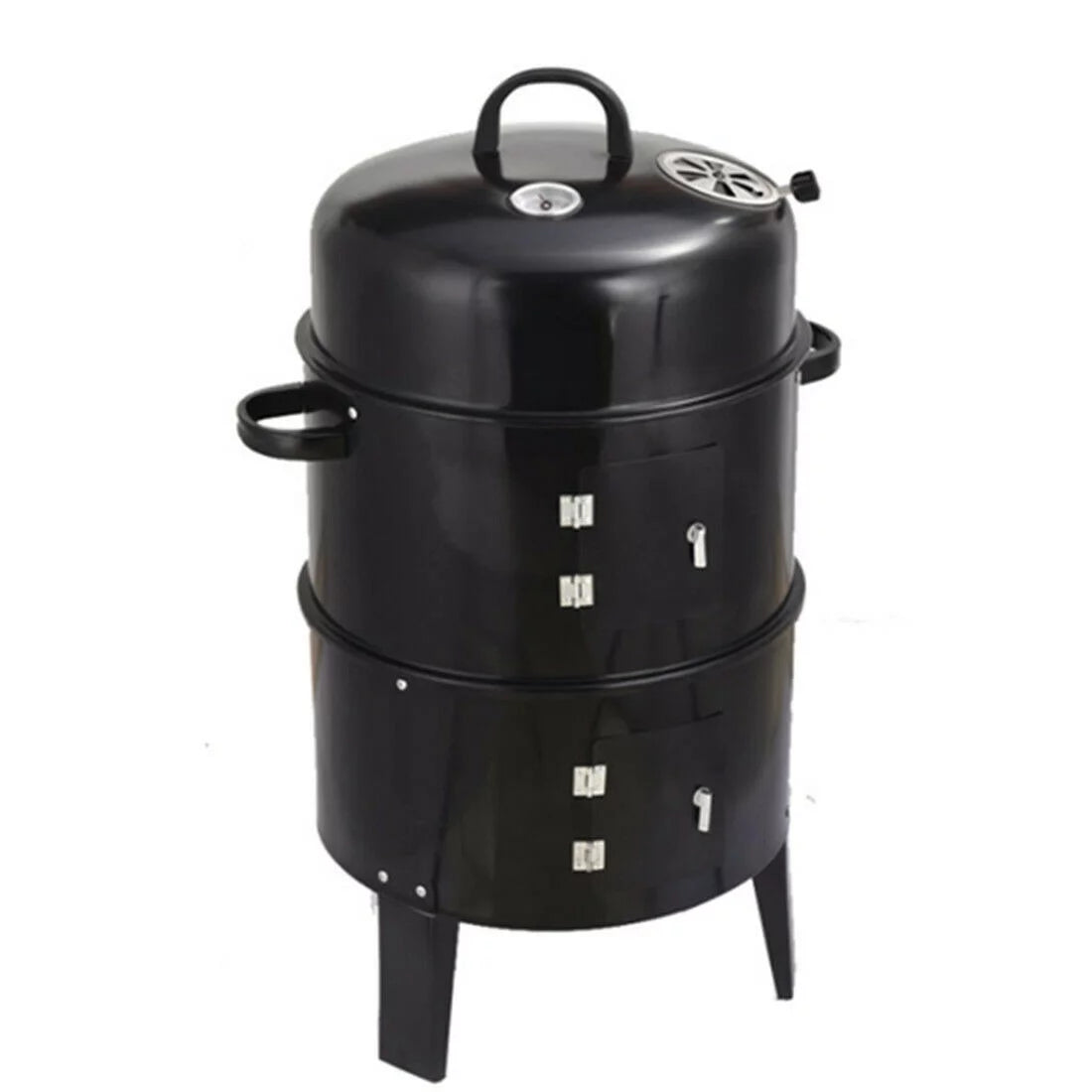 Charcoal Grill Smokeless Vertical BBQ Smoker Portable Meat Cooker C85969