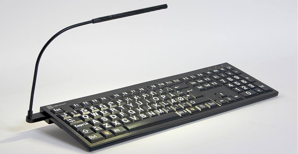 Yellow on Black American English Keyboard Z156096