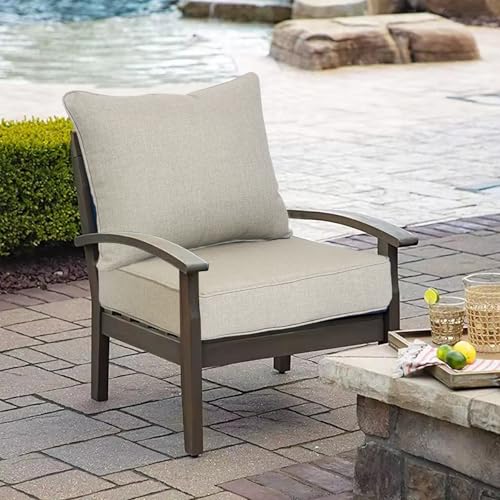 20"x42" Water-Proof Outdoor Dining Cushion Set of 1 with Handles & Ties A480602