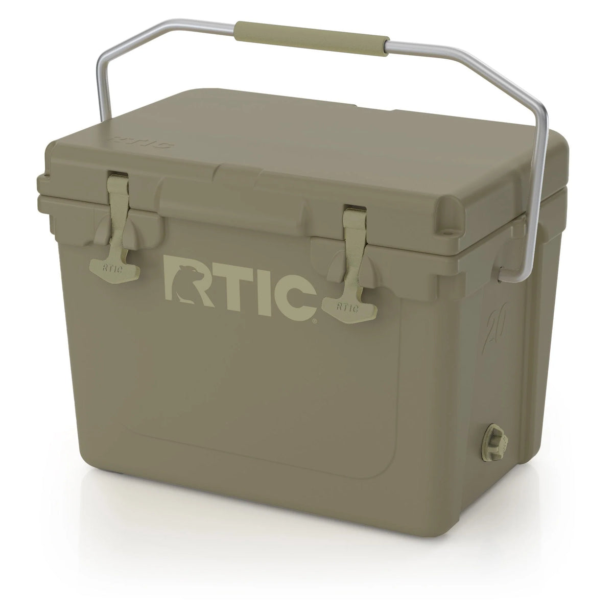 White 20 QT Rotomolded Hard-Sided Ice Chest Cooler J7768