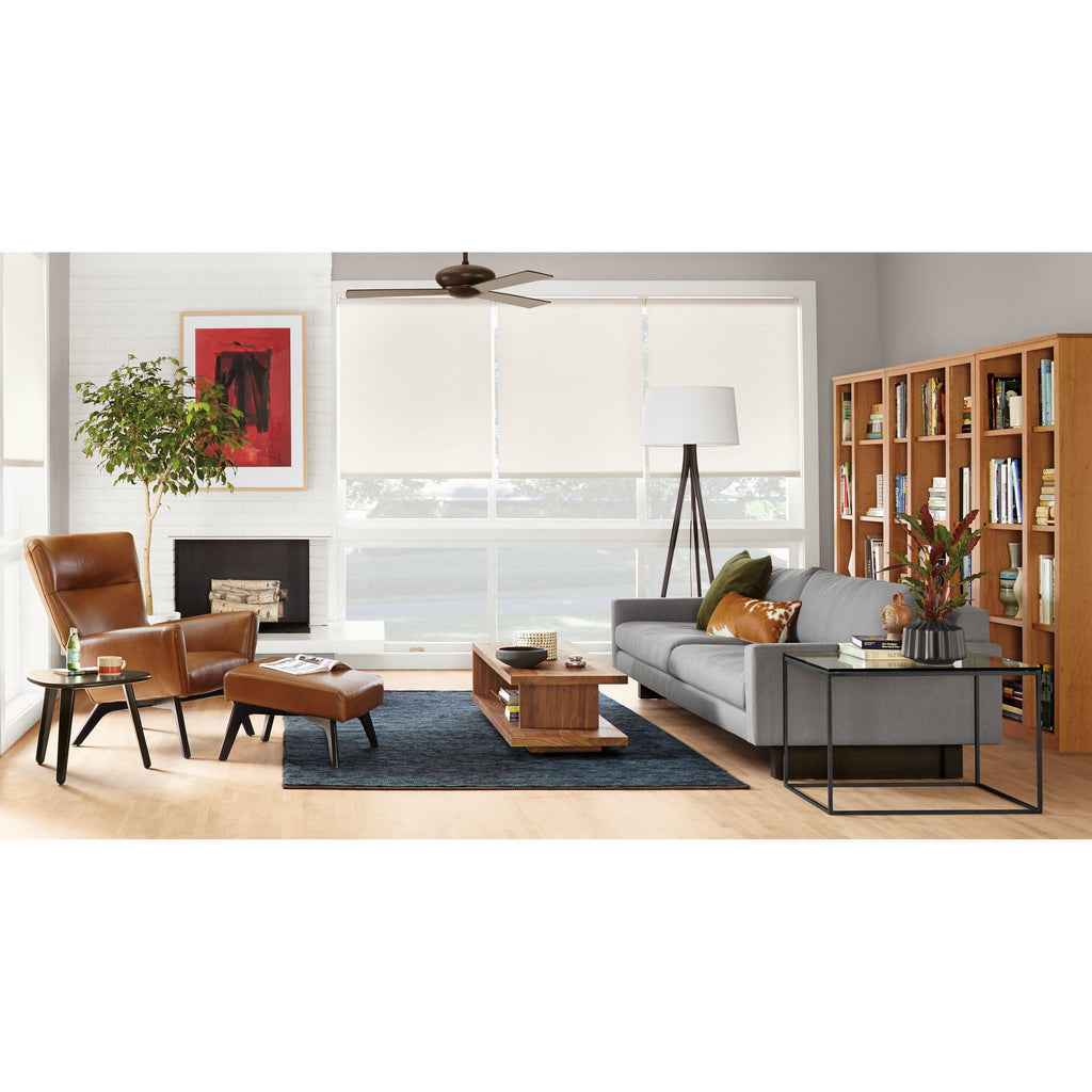 White Venatino Marble Top End Table E39400