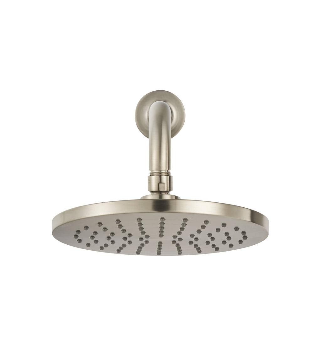 8 inch Rain Showerhead, Brushed Nickel A408