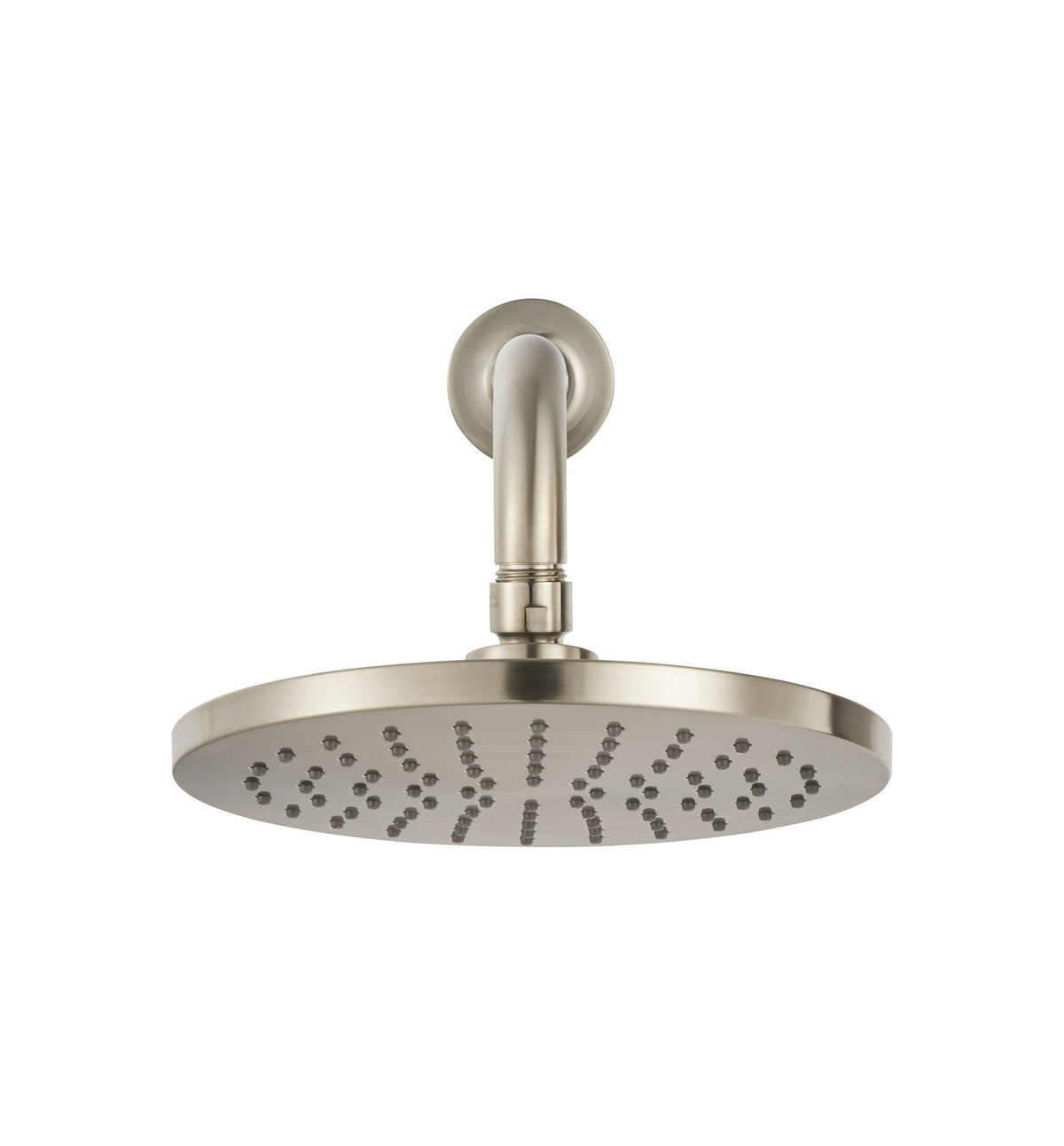 8 inch Rain Showerhead, Brushed Nickel A408