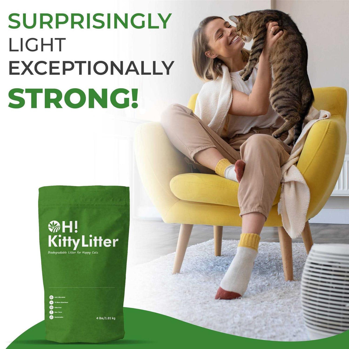Natural Hemp Kitty Litter X789067