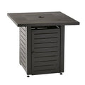 28 inch Square Black Gas Firepit I6345