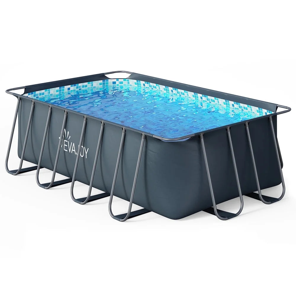 Rectangle Metal Frame Above Ground Swimming Pool T7280