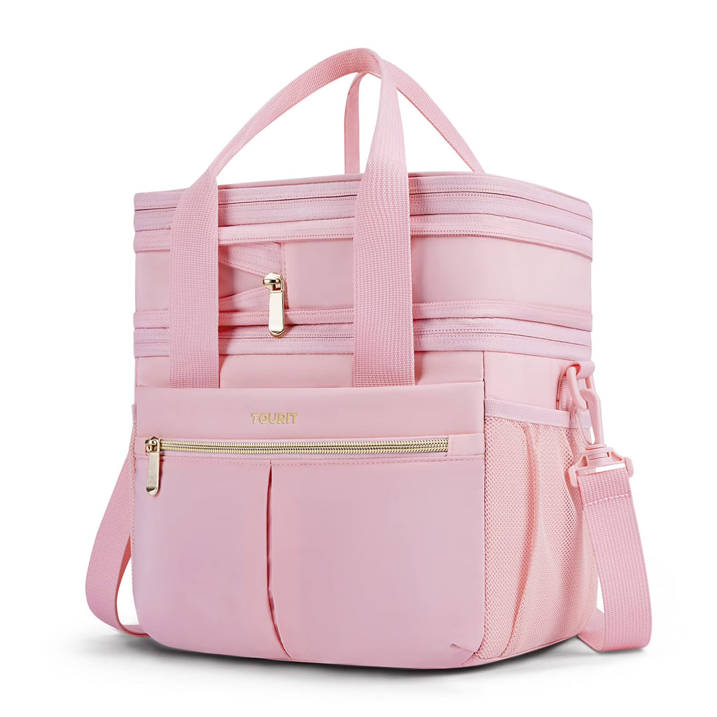 Pink Insulated Lunch Bag Tote Cooler S737496