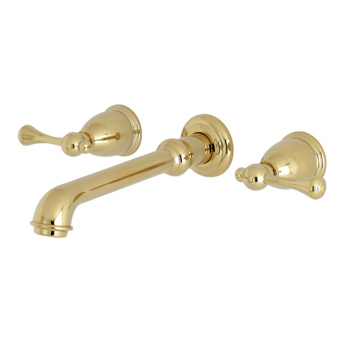 Polished Brass Center Wall Mount Bathroom Faucet V803870