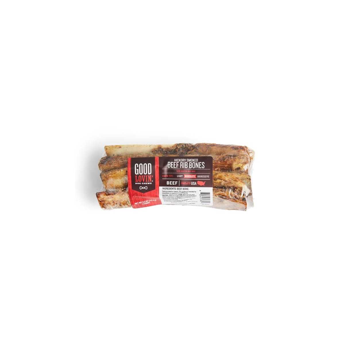 Hickory Smoked Beef Rib Bone Dog Chews B231688