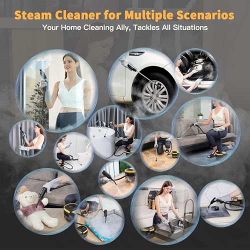 Portable Steam Cleaner with 15 pcs Accessories R566834