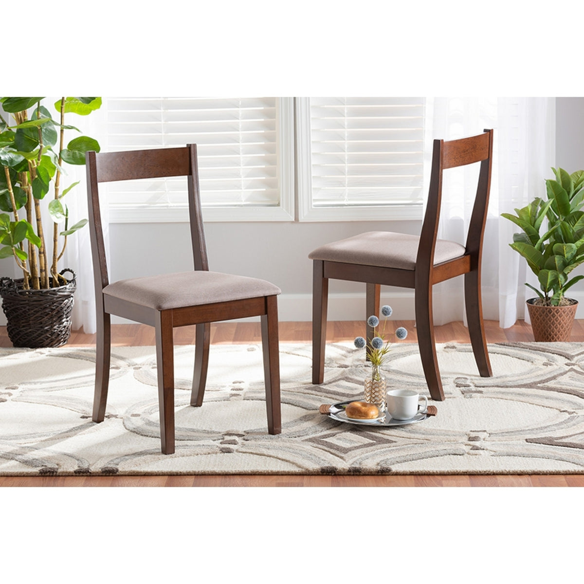 2-Piece Fabric Dining Chair Set Z434