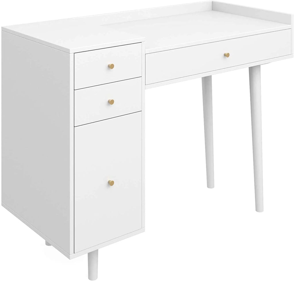 White 4 Drawer Vanity Dressing Table P3793