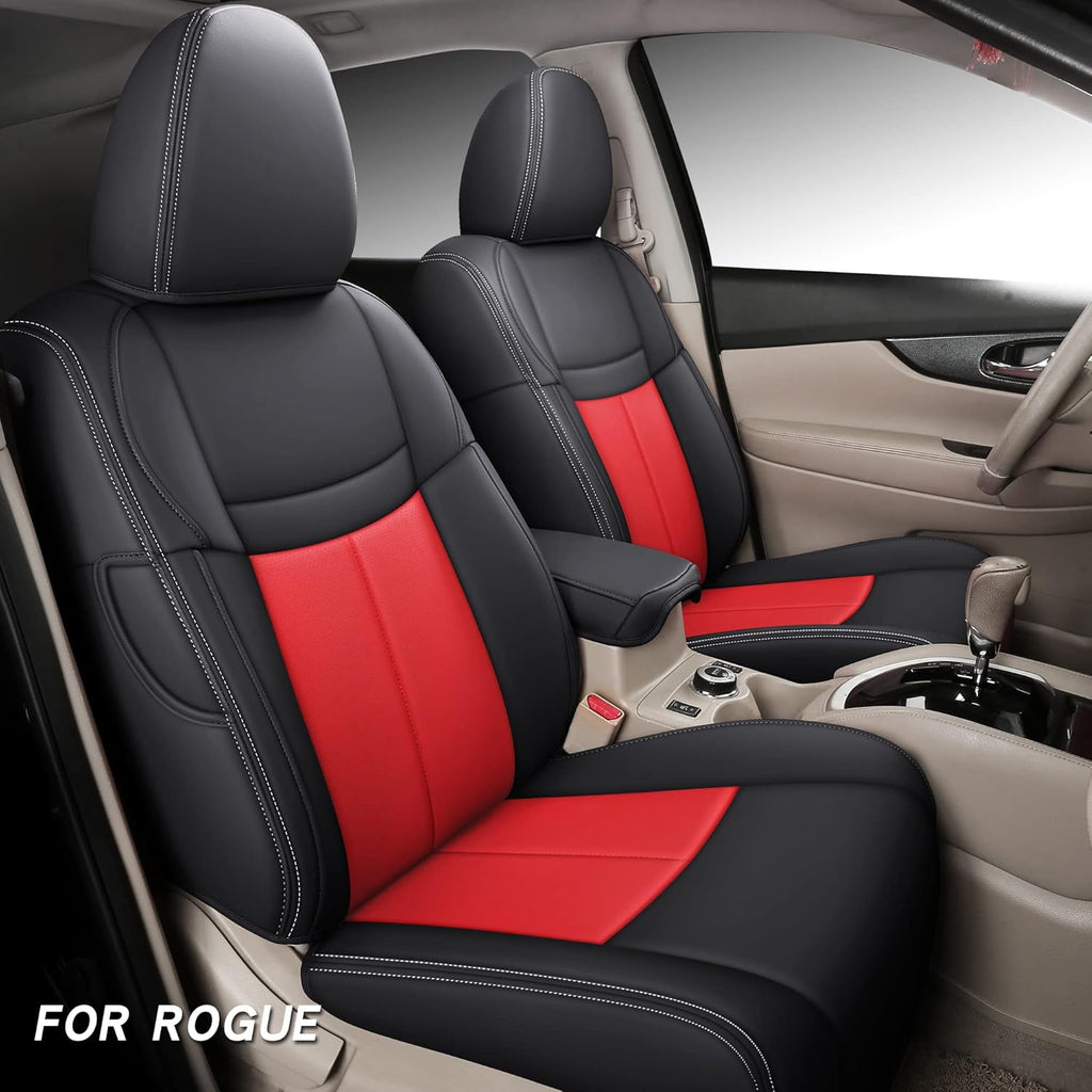 Faux Leather Custom Car Seat Covers Full Set N4454