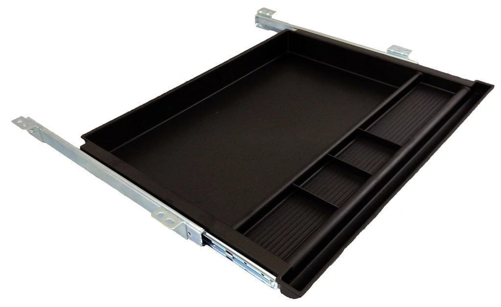 Underdesk Pencil Drawer 23 Inch Wide Black Y842