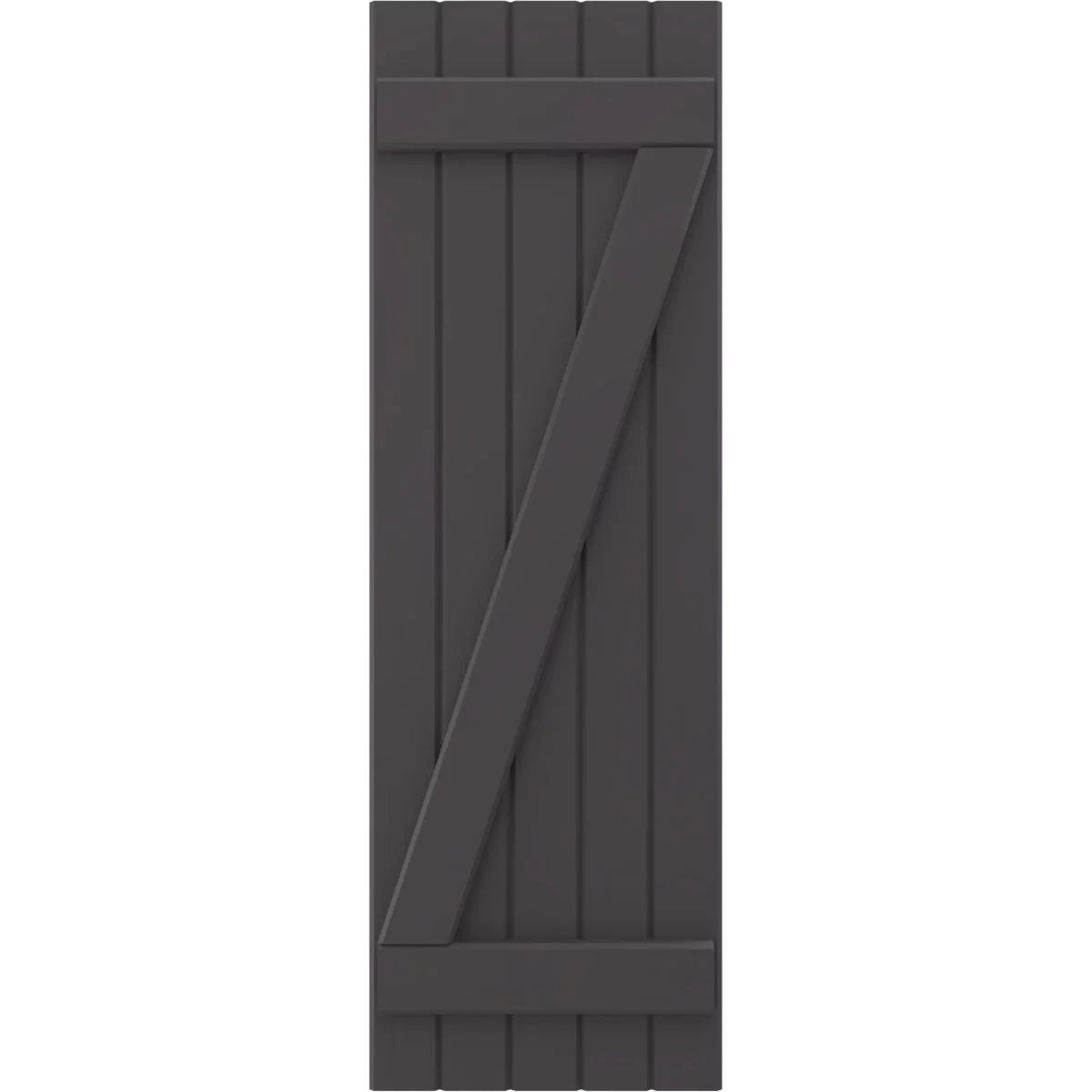 Real Wood Joined Board-n-Batten Shutters with Z-Bar M391