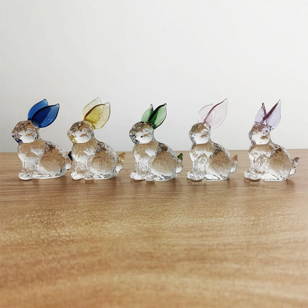Blue Crystal Rabbit Figurine Ornament U178041
