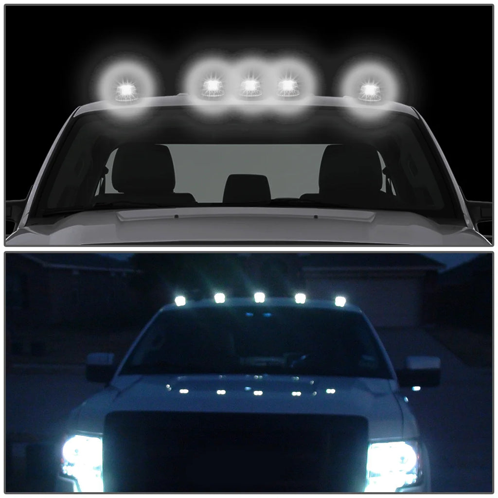5 X LED Cab Roof Top Lights with Wiring Harness M44675