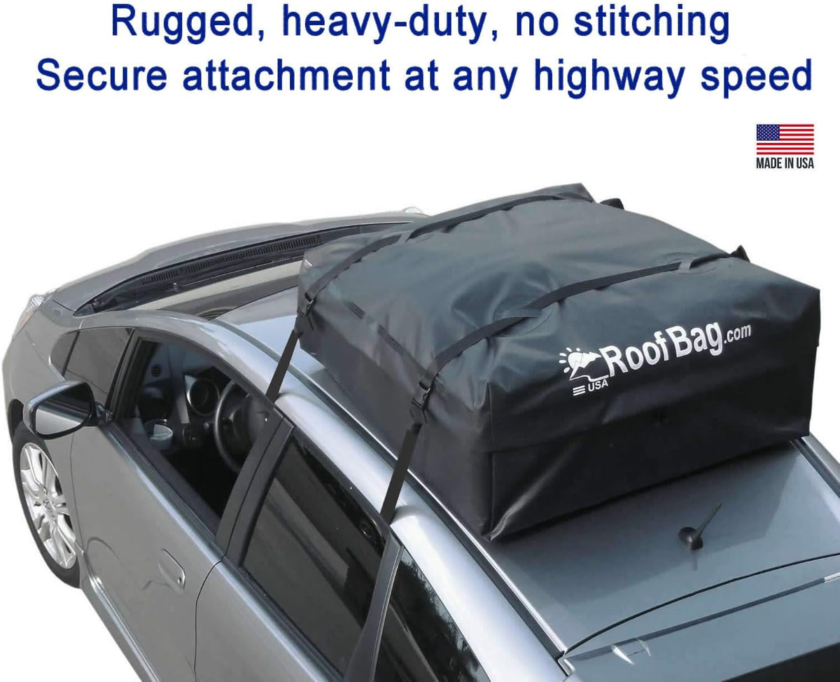 11 Cubic Feet Waterproof Rooftop Cargo Carrier with Straps and Storage Bag S300
