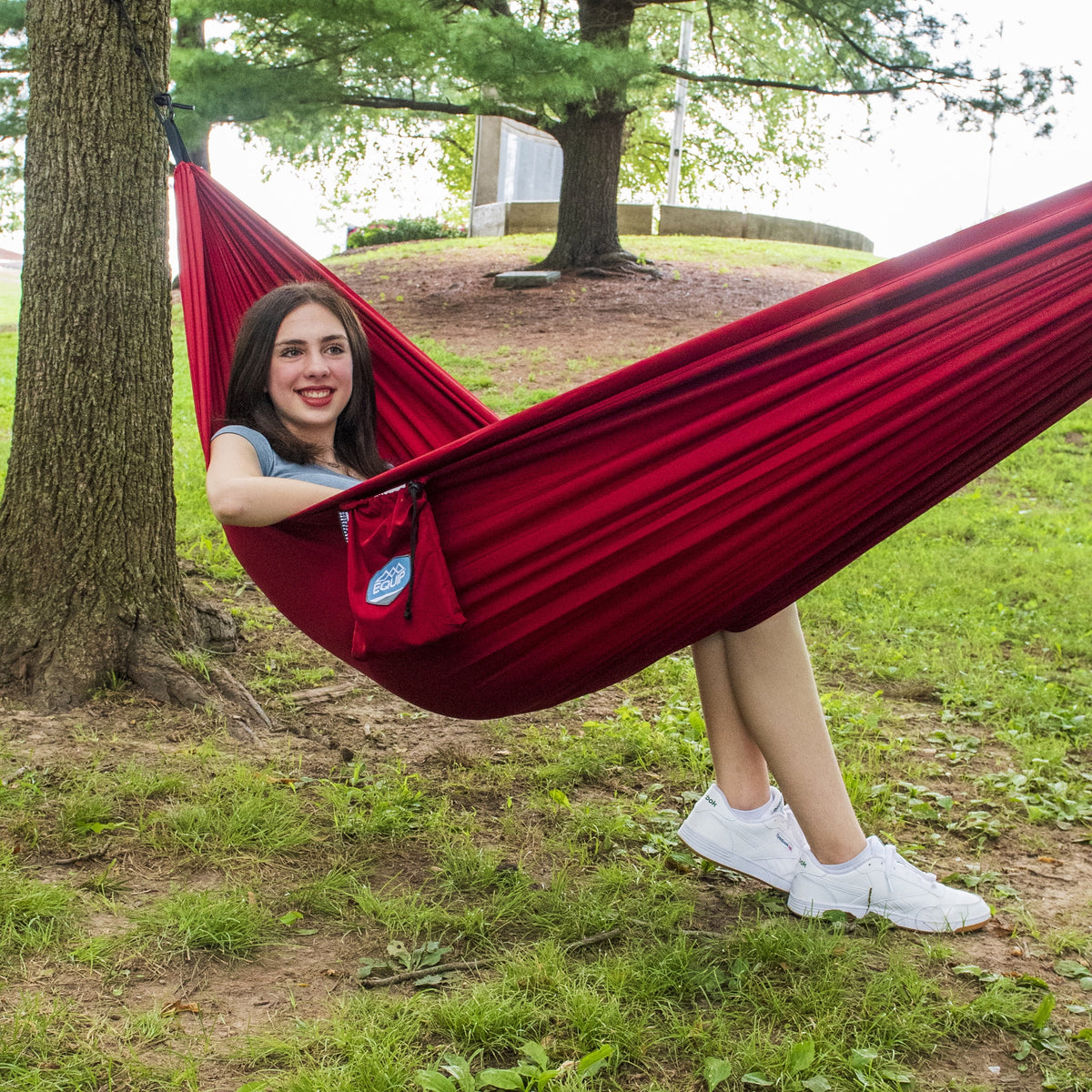 Recycled Brick Red 1 Person Hammock V7405