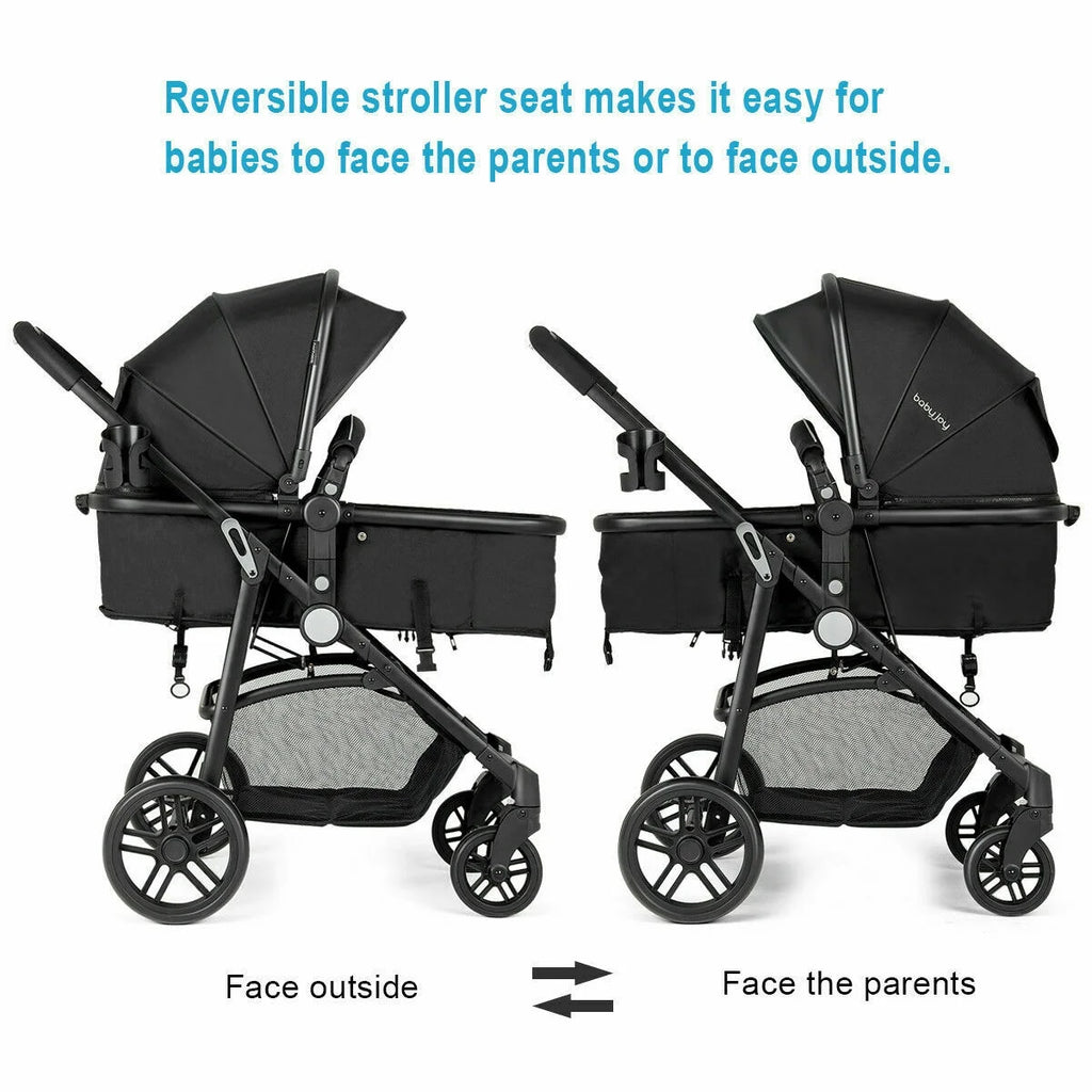 Foldable Baby Stroller Black B6894