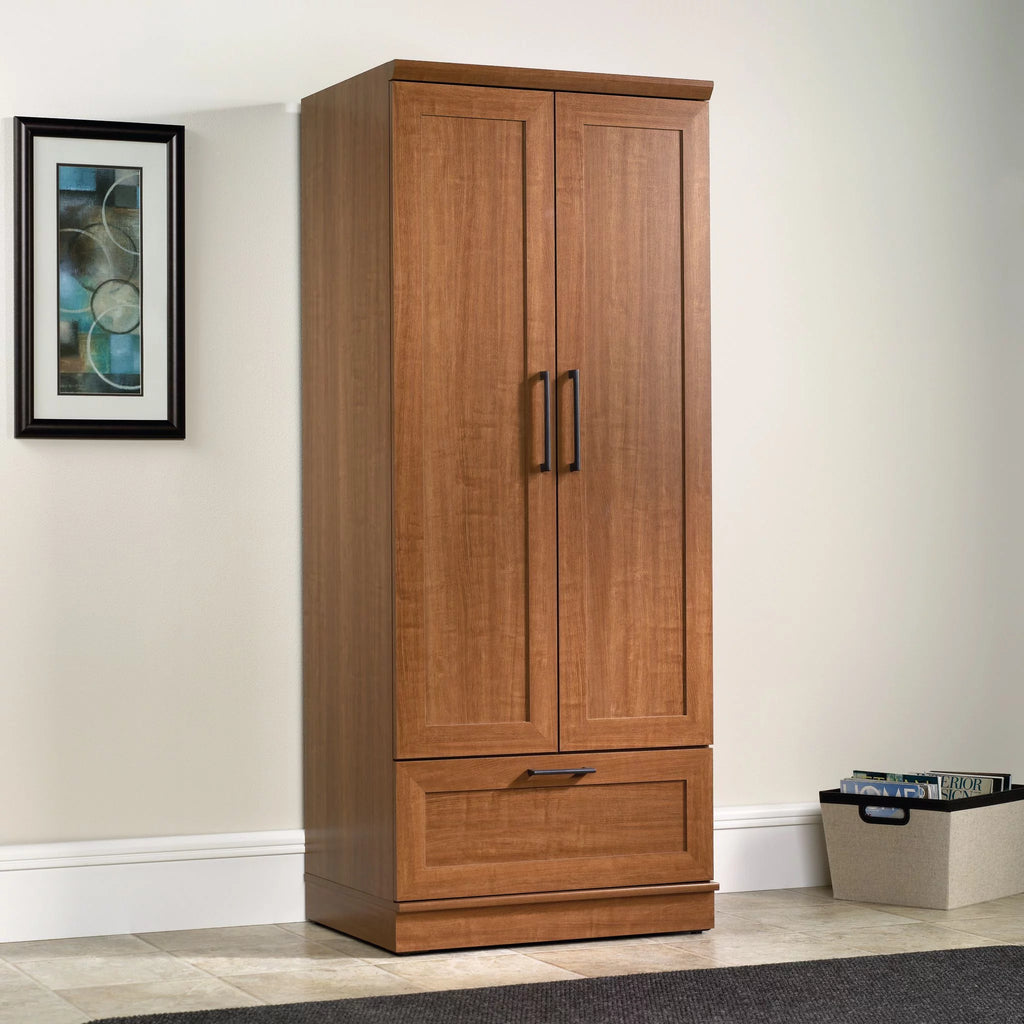 Sienna Oak Finish Wardrobe/Storage Cabinet L566830
