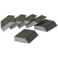 Aluminum Oxide Angled Sanding Sponges Fine Grade 6 Pack F451759