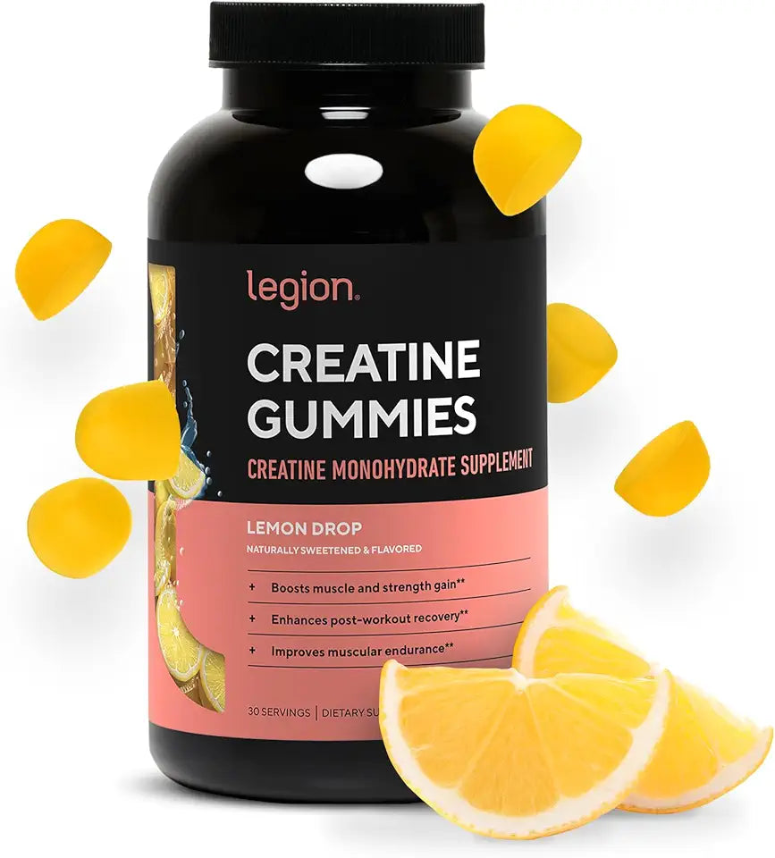Creatine Monohydrate Gummies 150 Lemon Drop P93200