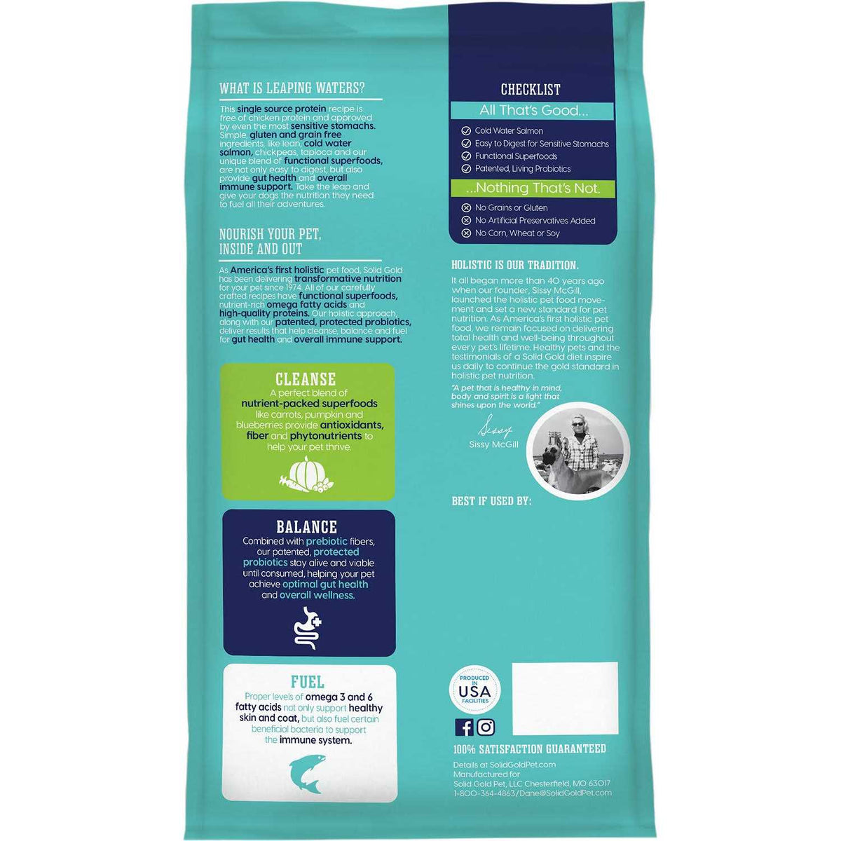 Solid Gold Leaping Waters Cold Water Salmon Dry Dog Food D754606
