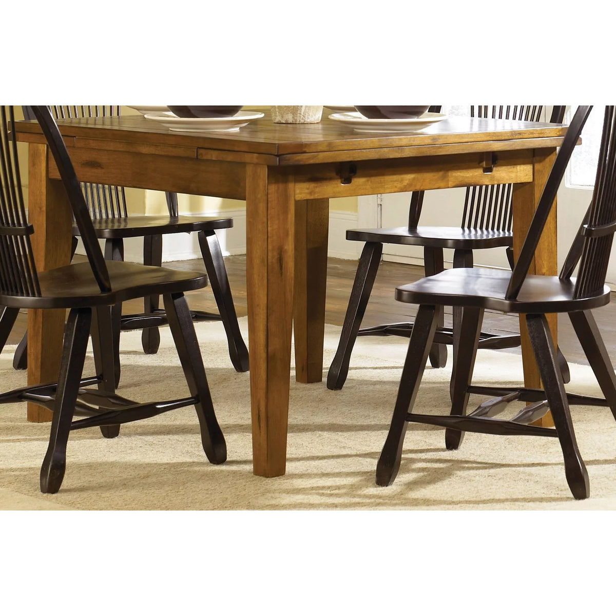 Rustic Oak Dining Table F68575