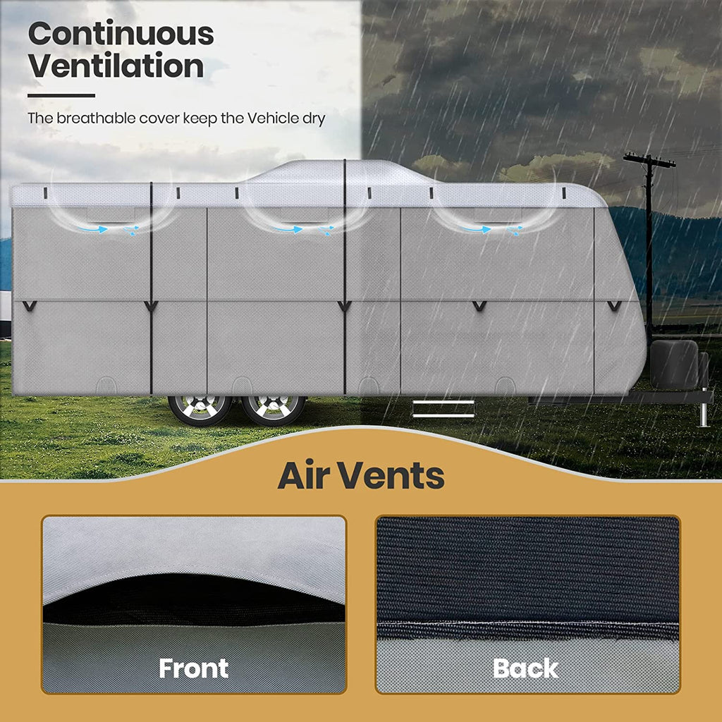 22'-24' Travel Trailer RV Cover with 4 Tire Covers N46028