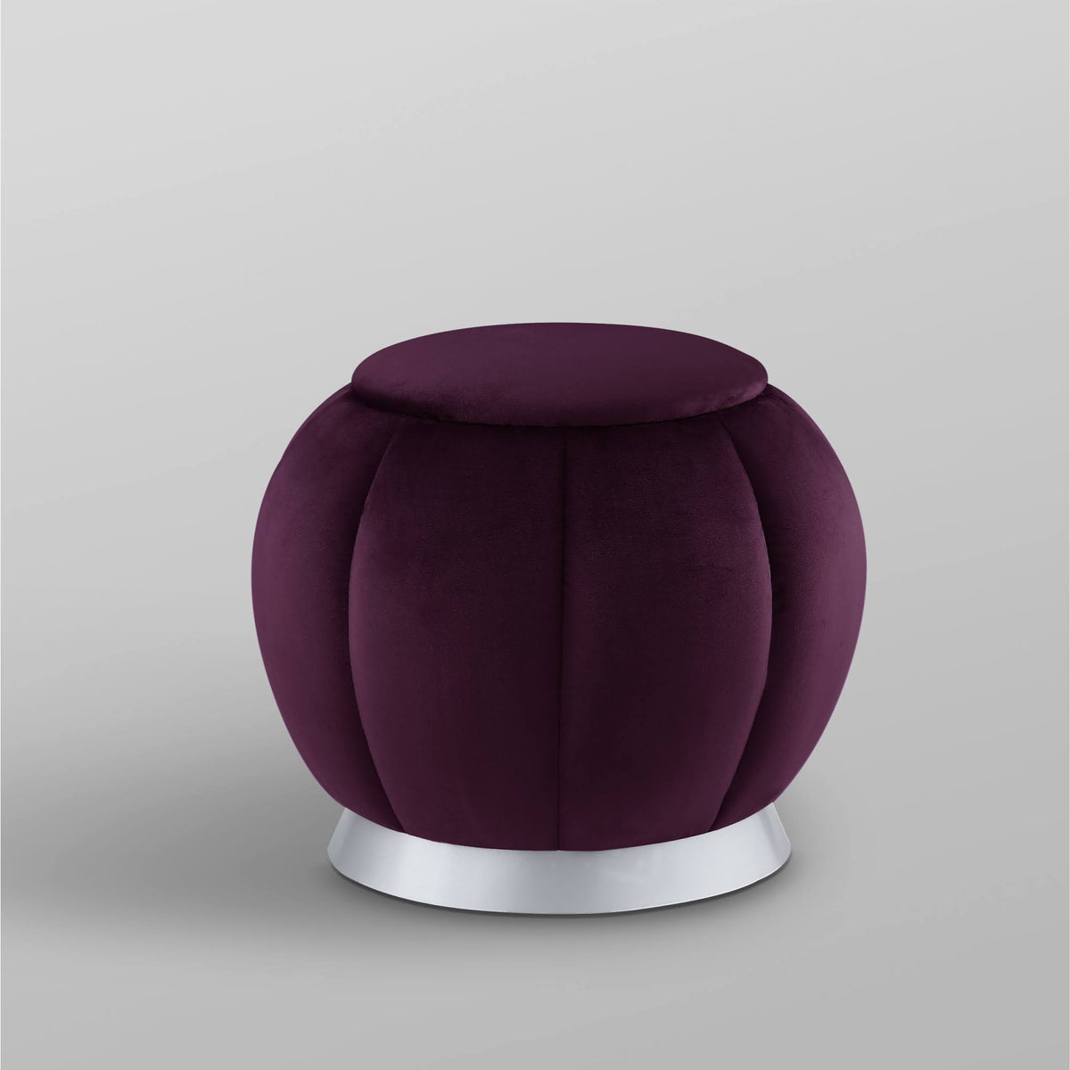 Purple Silver Ottoman G411957