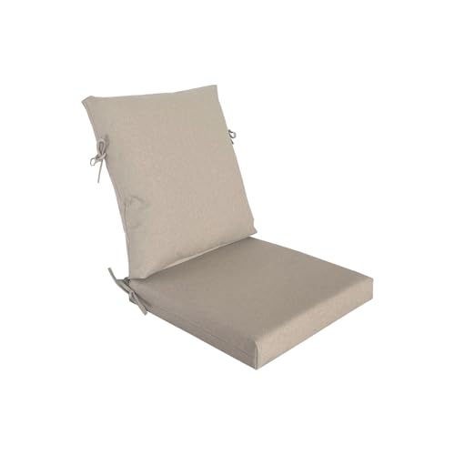 20"x42" Water-Proof Outdoor Dining Cushion Set of 1 with Handles & Ties A480602