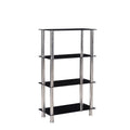 Glass 4 Tier Shelves Bookcase P771