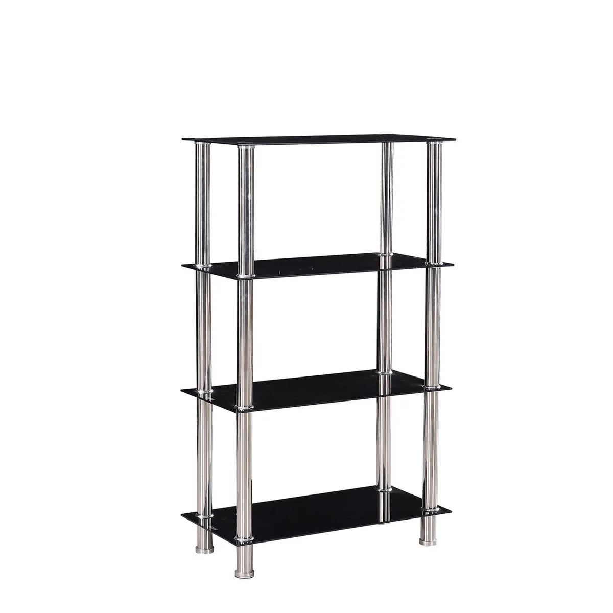 Glass 4 Tier Shelves Bookcase P771