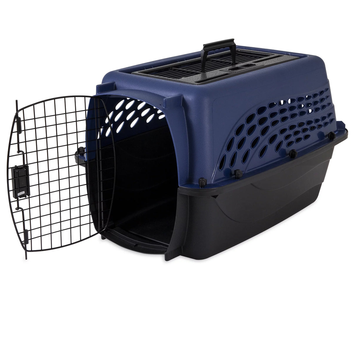 Blue 24 2-Door Plastic Pet Carrier U903
