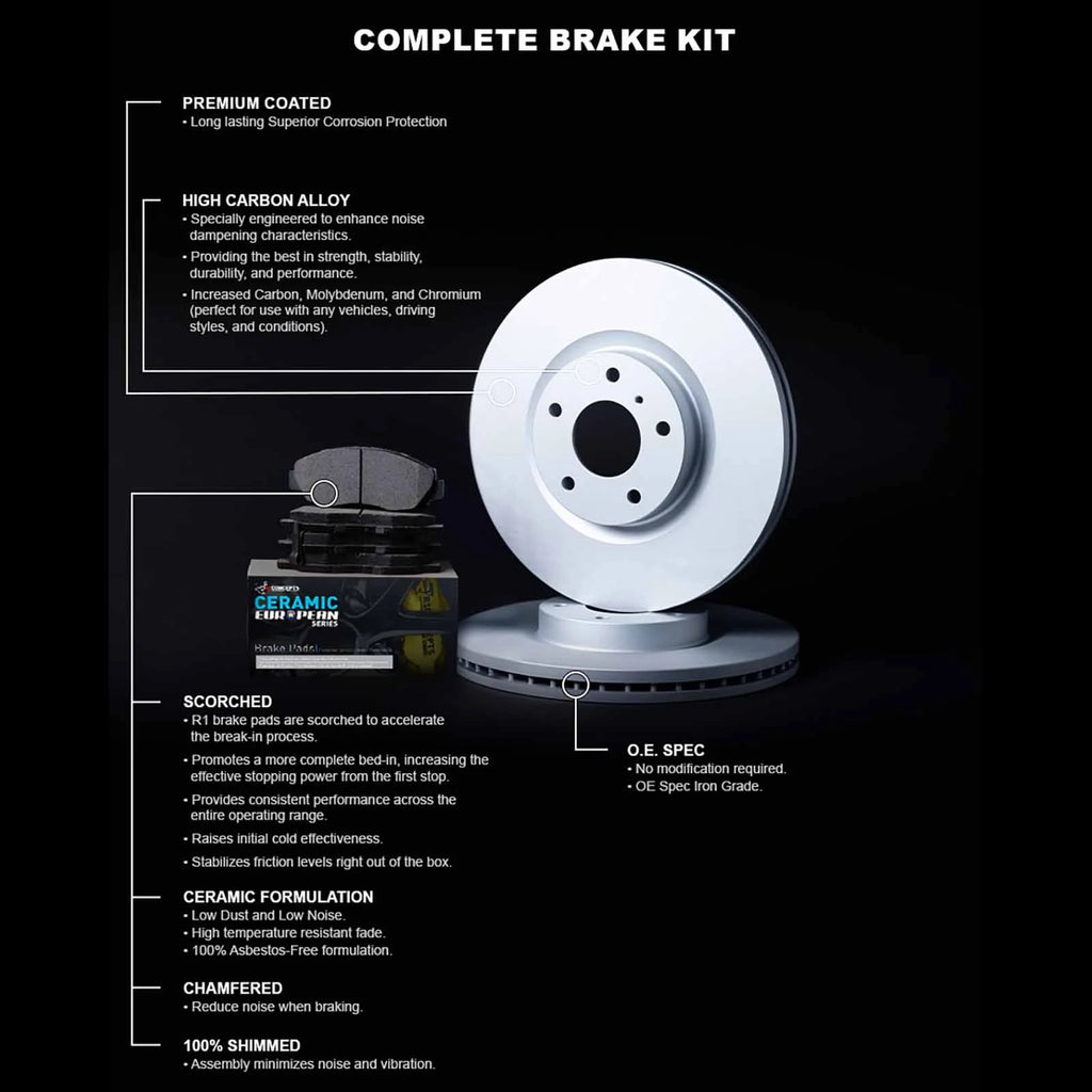 Front Brakes and Rotors Kit J1465