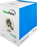 Cat6 Bulk Ethernet Cable, 500ft, Black, Solid, 550MHz, 23AWG, UTP M72209