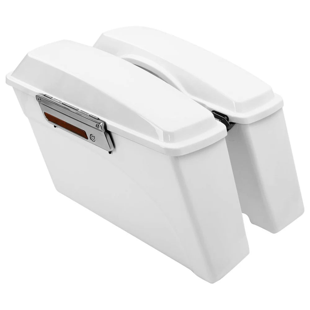 White Hard Saddlebag Trunk O2063
