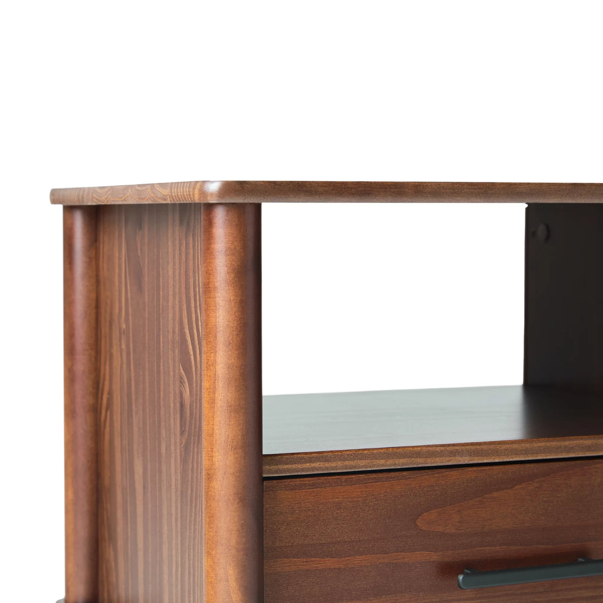 Walnut 1-Drawer Nightstand B197