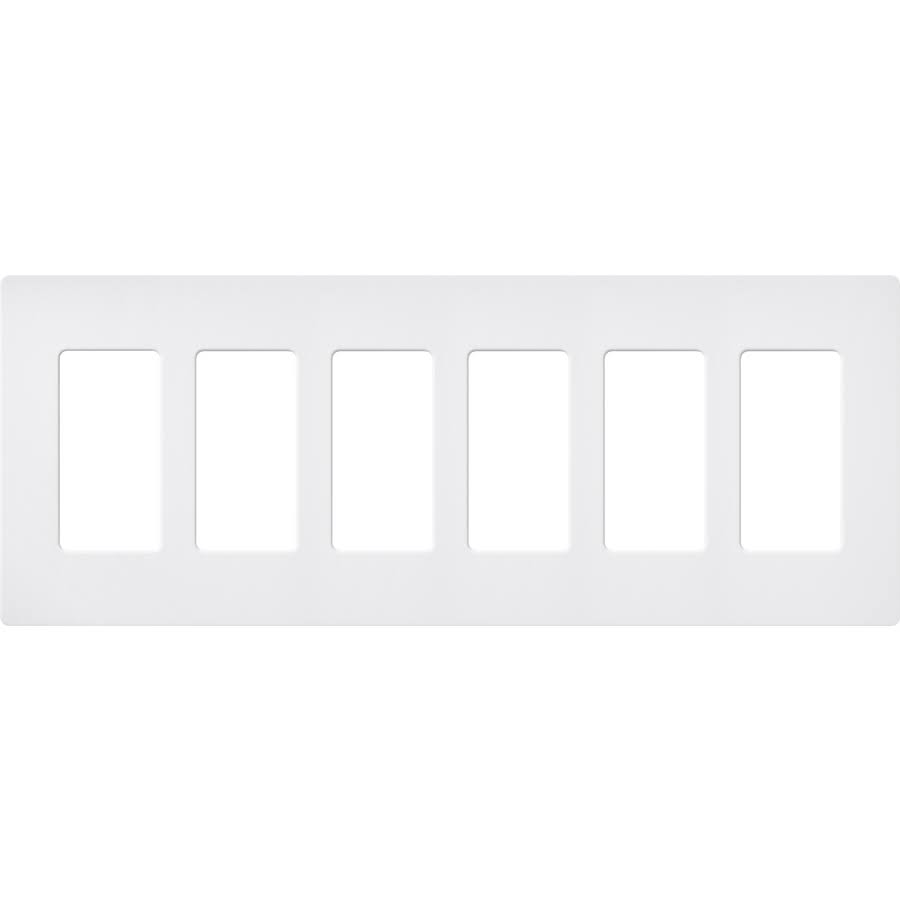 6-Gang Satin Wallplate H8803
