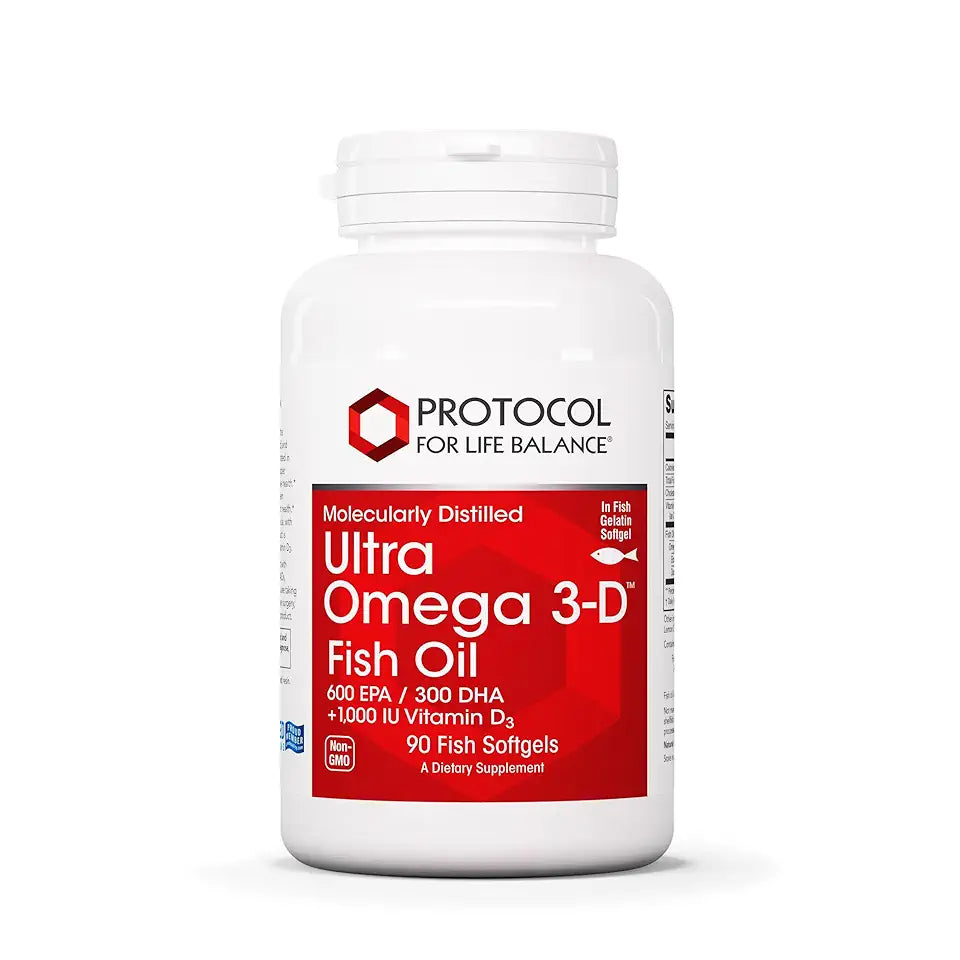 600mg EPA 300mg DHA 1000 IU Vitamin D3 Fish Oil 90 Softgels T27492
