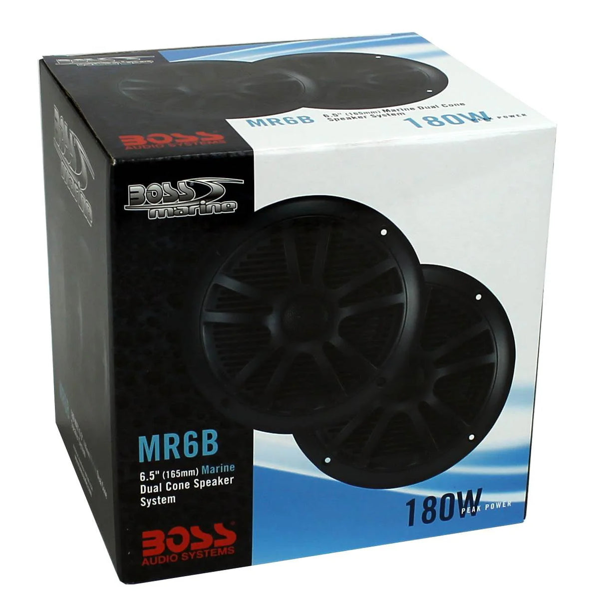 6.5 360W Dual Cone Black Marine Speakers, 4pk Y6830