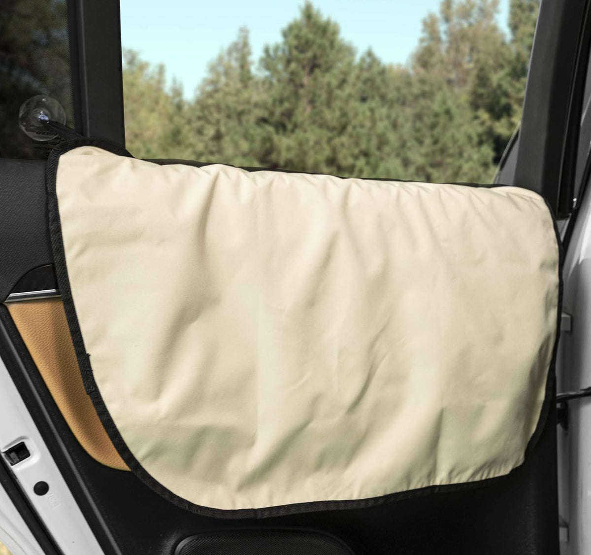 Velvet Car Door Protector, Washable & Waterproof, Set of 2 Desert Sand I1739