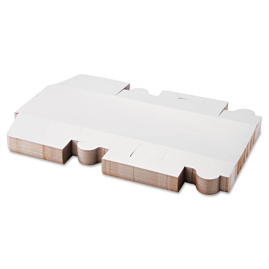 White 10W x 10D x 5 1/2H Bakery Boxes 100/Carton E91680