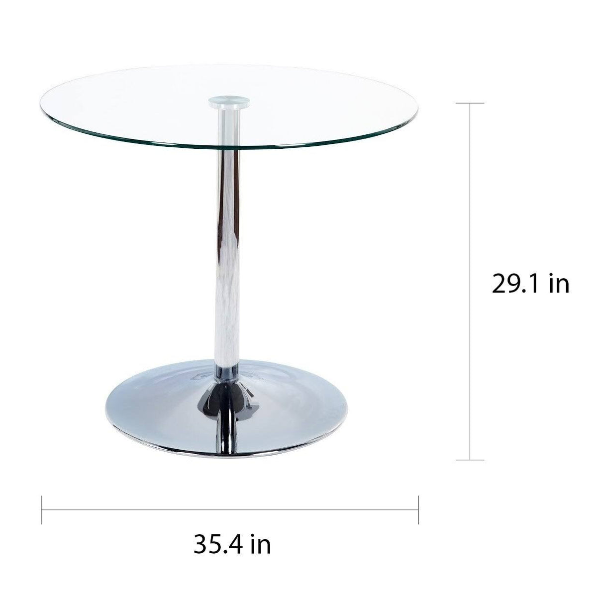 Round Faux Marble Dining Table H5365