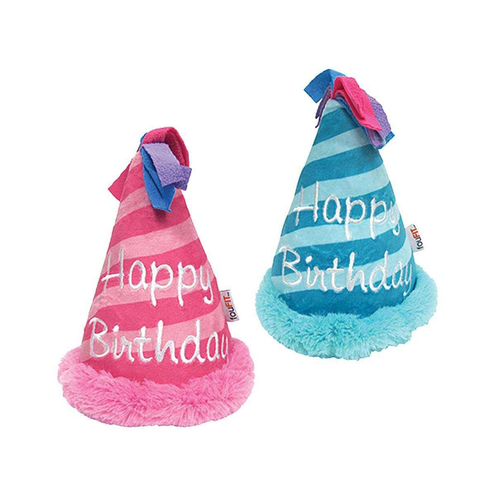 Birthday Hat Crinkle Plush Dog Toy W37790