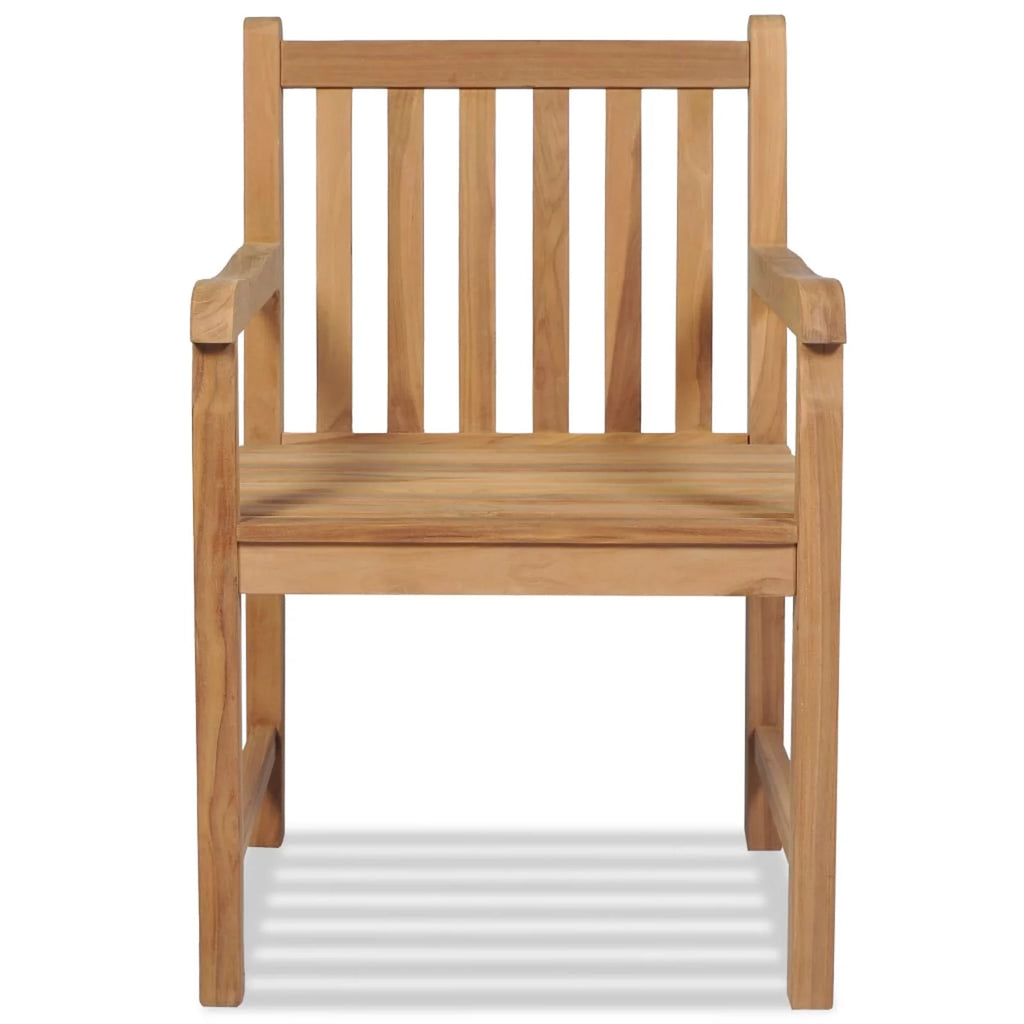 2 pcs Solid Teak Wood Patio Chairs B38118