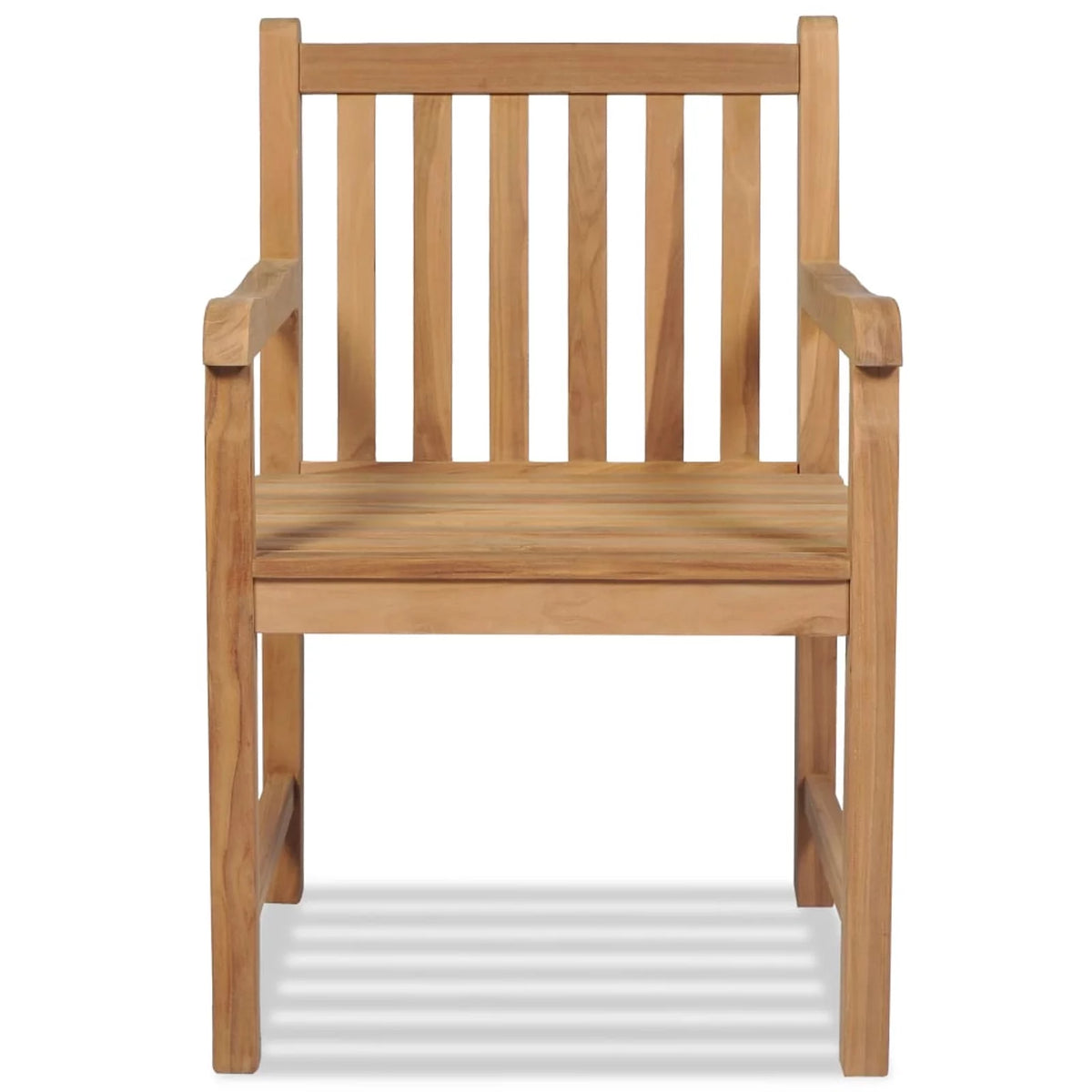 2 pcs Solid Teak Wood Patio Chairs B38118
