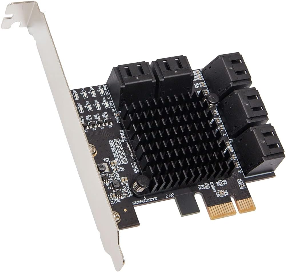 6 Port SATA III to PCIe 3.0 x1 Non-RAID Expansion Card J2374