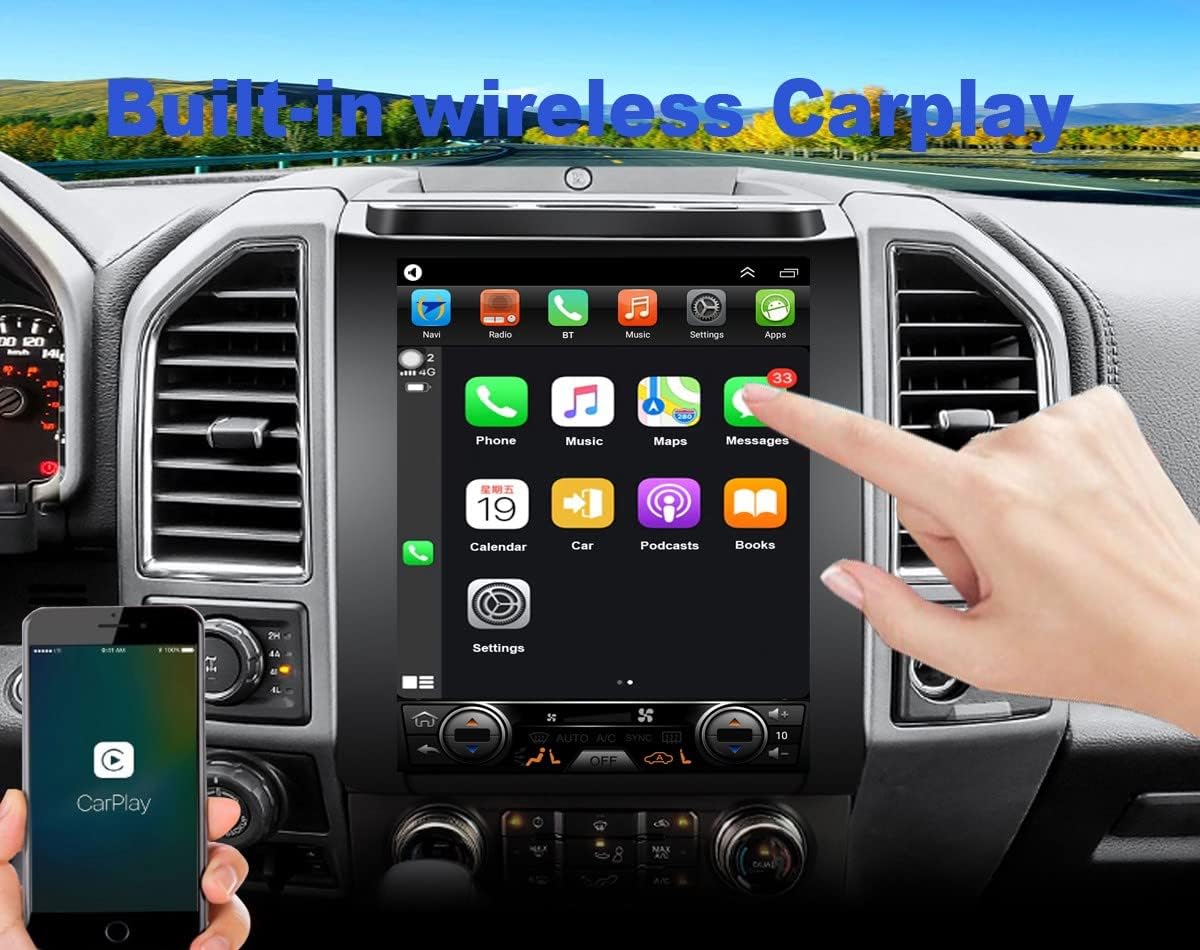 12.1inch Touch Screen Car Stereo Navigation with Wireless Carplay F941